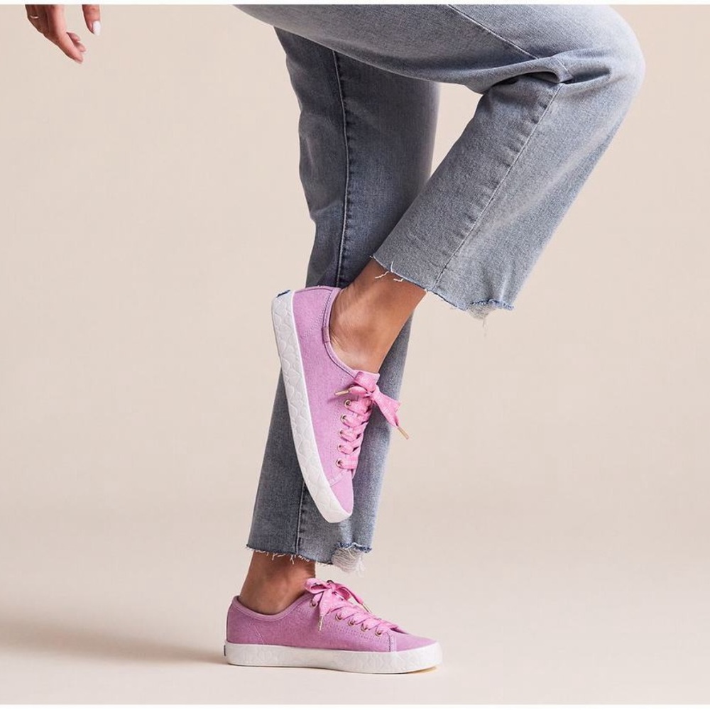 Keds X Kate Spade New York Kickstart Logo Foxing Sneakers Purple 126934